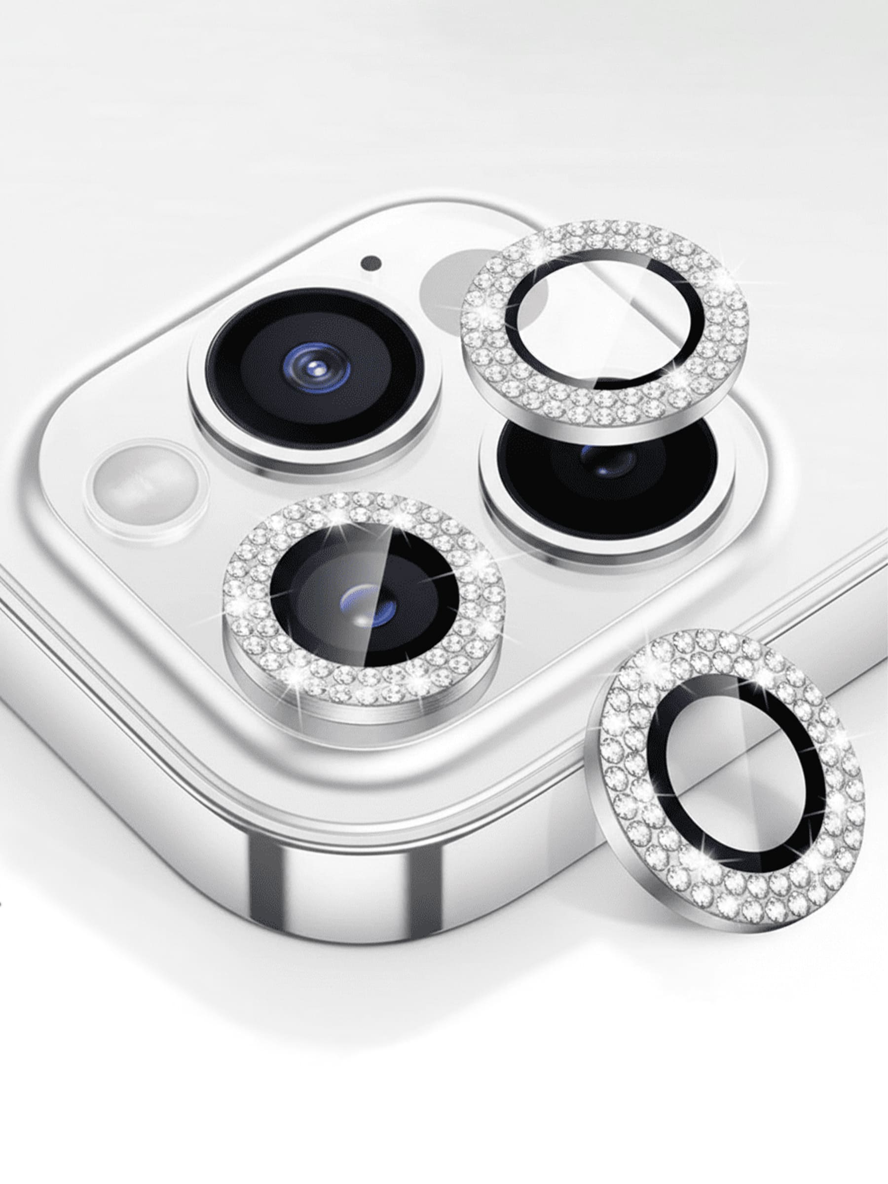 Silberner Kameraschutz