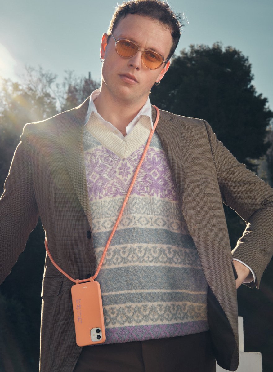 Funda con cuerda para iPhone Papaya