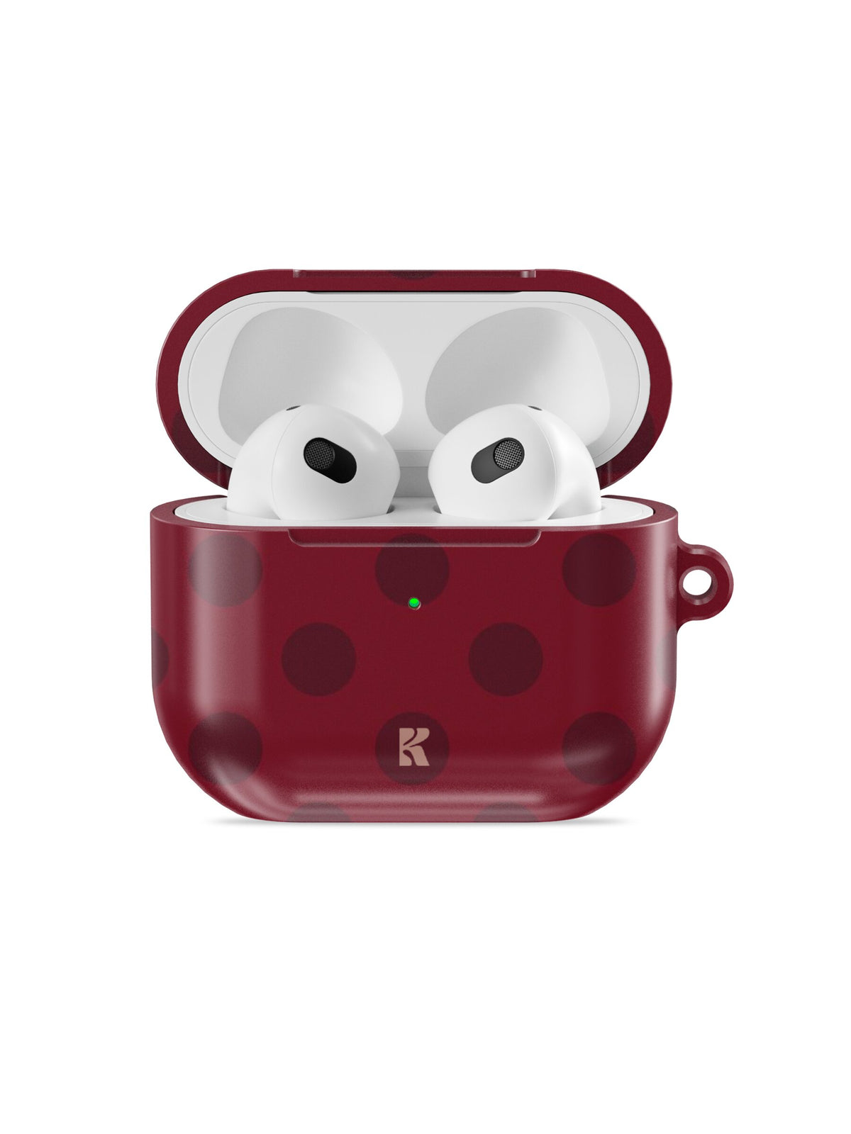 Burgundy Dots - AirPods Case