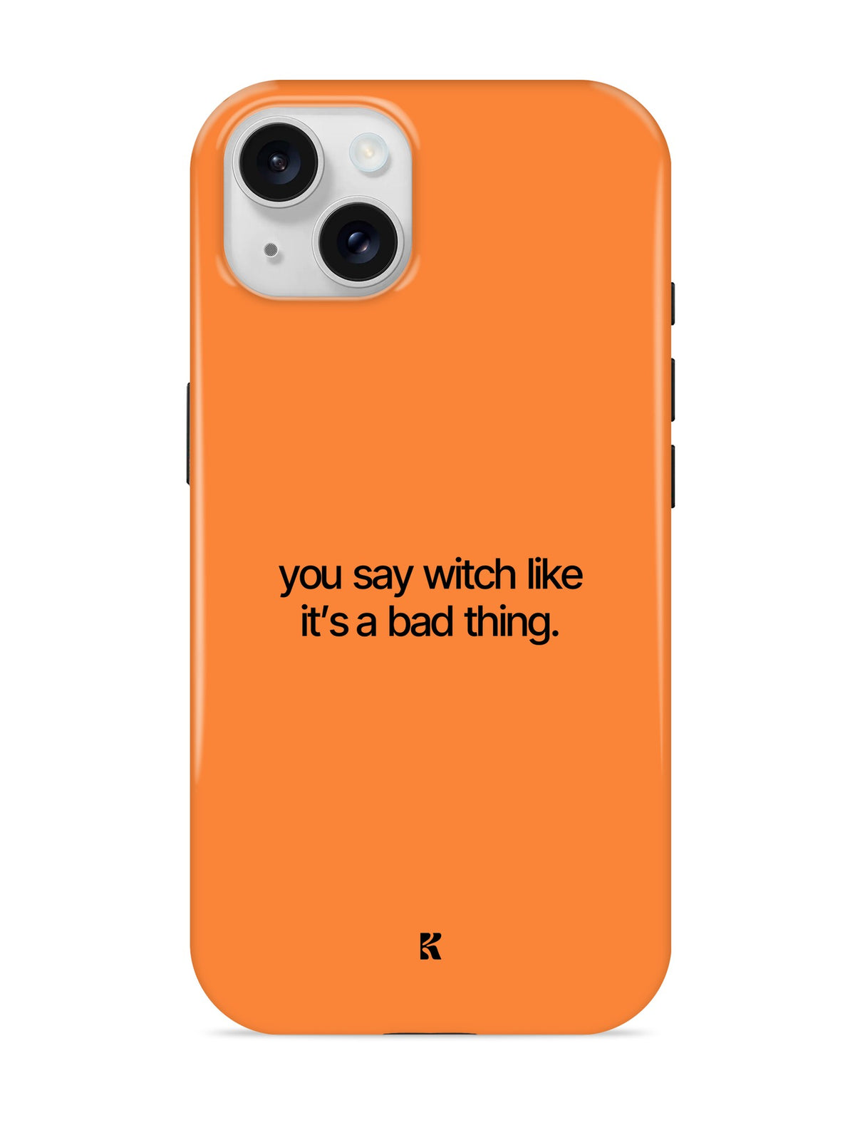 Funda Witchy naranja para iPhone 15 #cameres_15