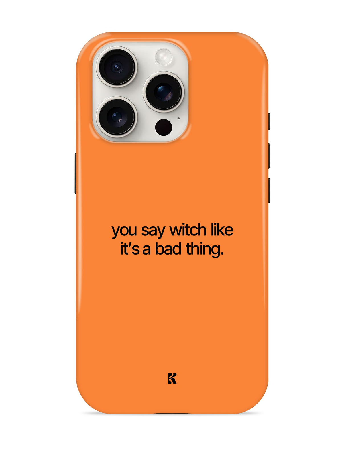 Funda Witchy naranja para iPhone Pro #cameres_15pm