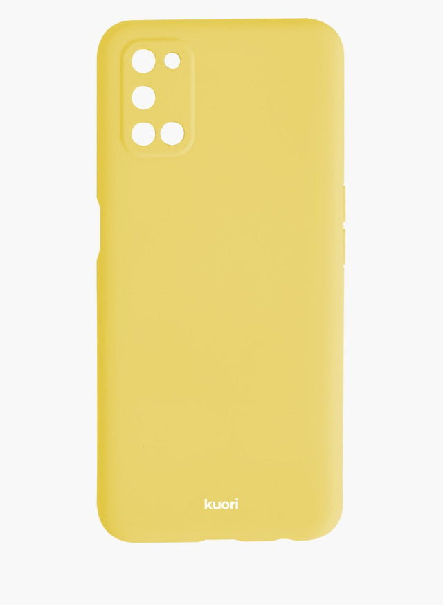 Funda de móvil amarilla - Bee. Personalización disponible en distintos colores y tipos de texto.