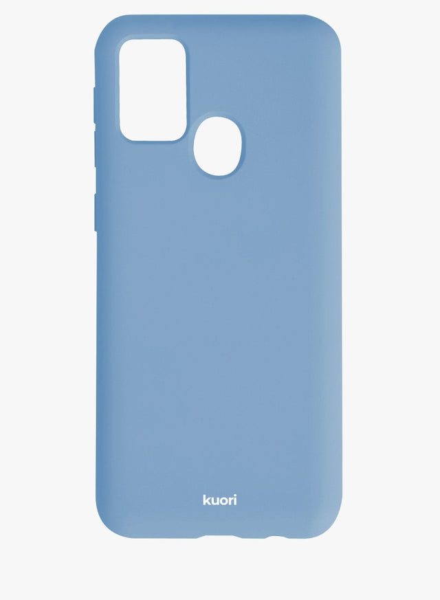 Funda de móvil de silicona azul - Blue Dragon. Personalización disponible en distintos colores y tipos de texto.